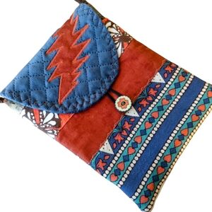 Grateful Dead Bolt Handmade Cross Body Patchwork Bag